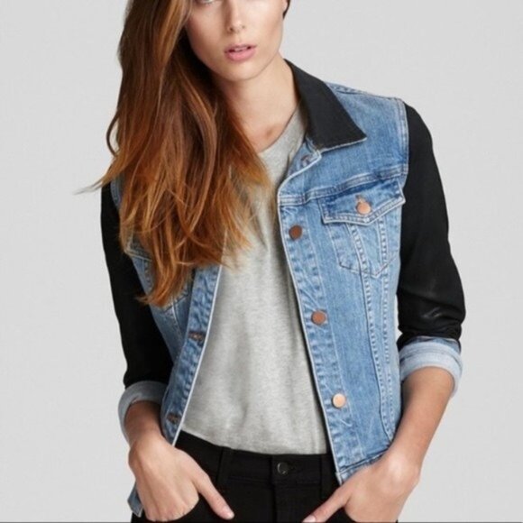 J Brand Two Tone Bowie Jean Jacket - Picture 5 of 11